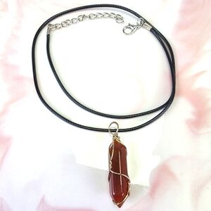 Natural Stone Pendant Necklace